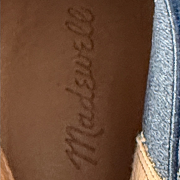 Madewell Snake-Print Ankle Boots in Tan Taupe and Black Size 7.5 - Picture 8 of 16